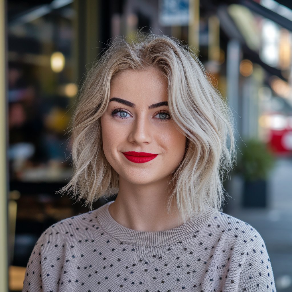 Trendige Kurzhaarfrisuren 2025 – Blonde Pixie Inspiration
