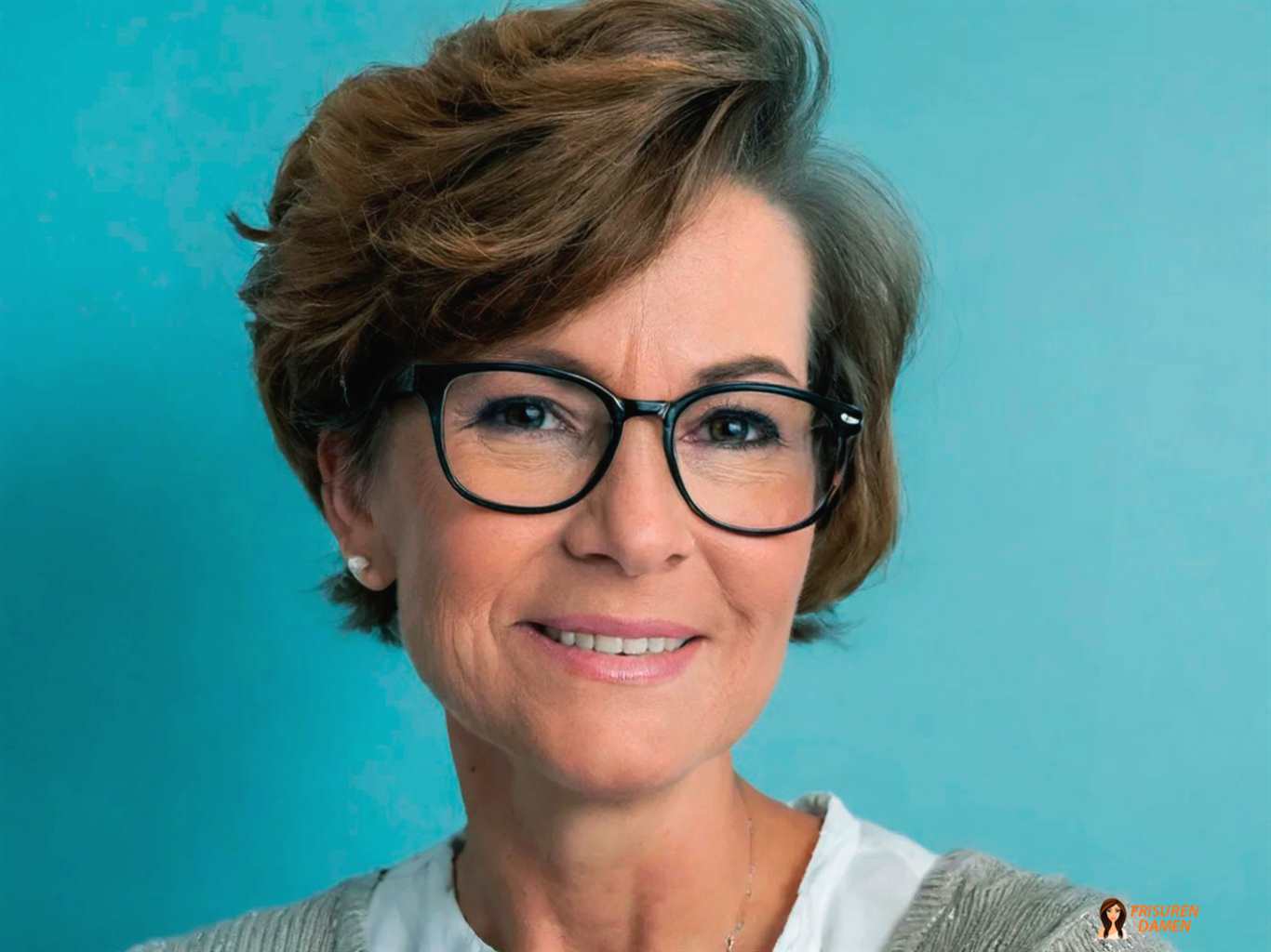 Mutige und stilvolle Frisuren für Frauen ab 60 mit Brille