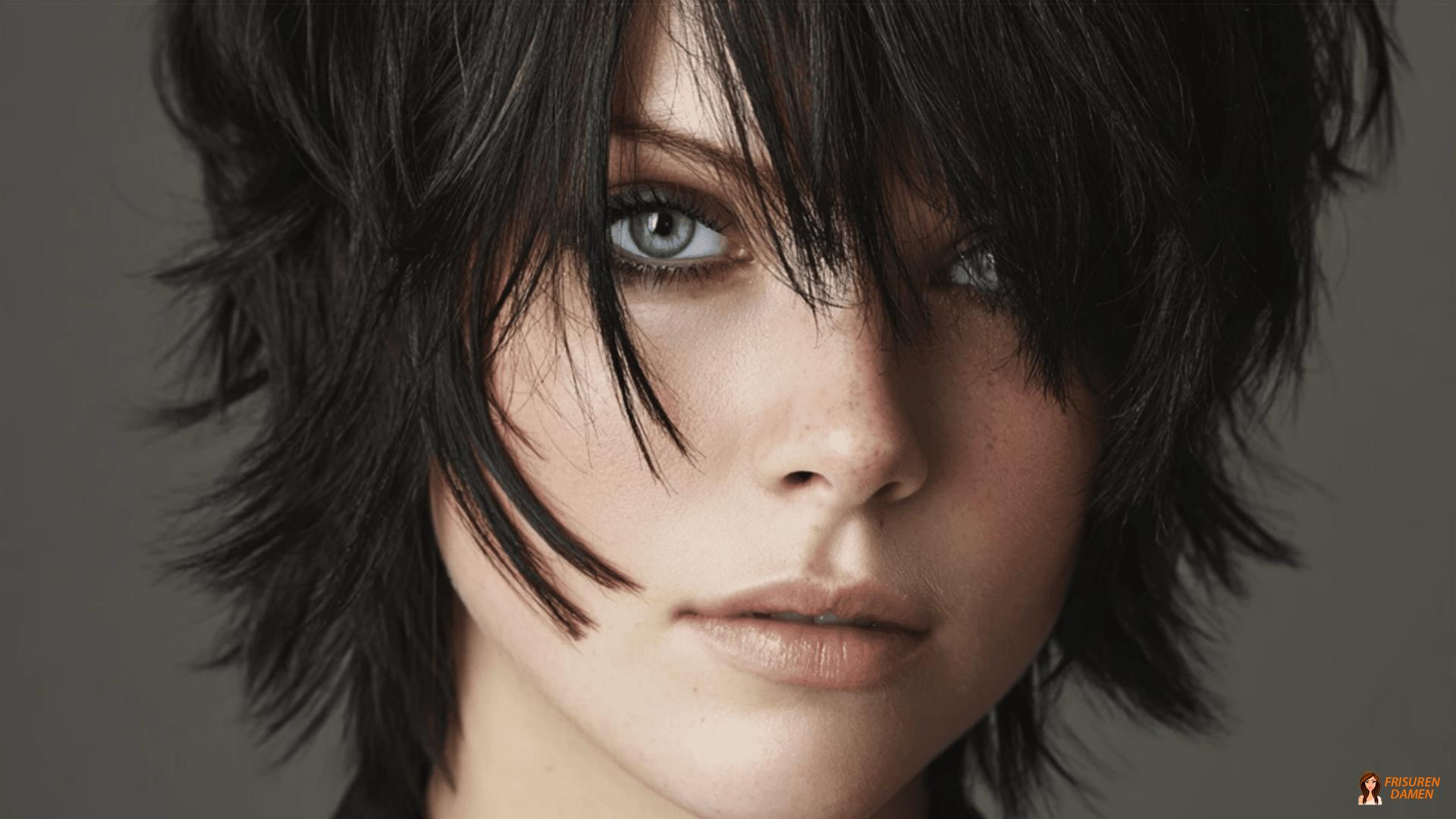 Asymmetrischer Shag für Frauen mit modernem Stil