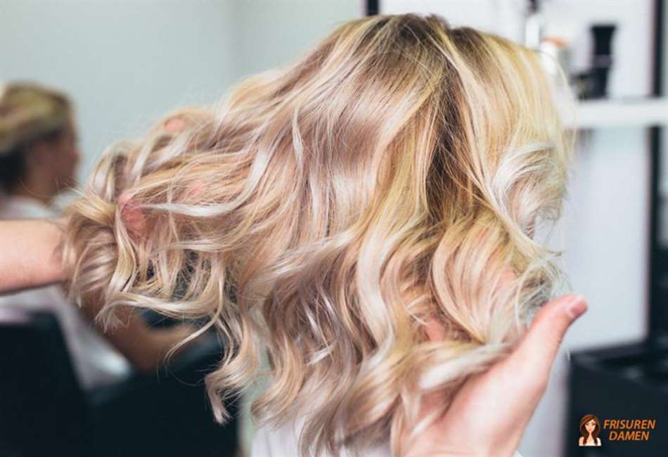 Balayage für blondes Haar
