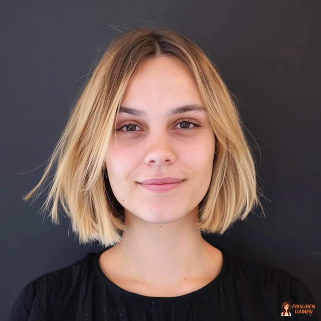 Blonder Shaggy-Bob mit stufiger Textur und lässiger Bewegung