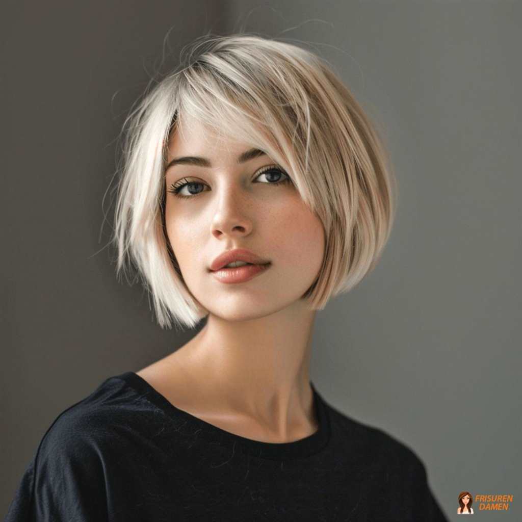 Bob mit Pony und frechem Schwung für Frauen ab 50