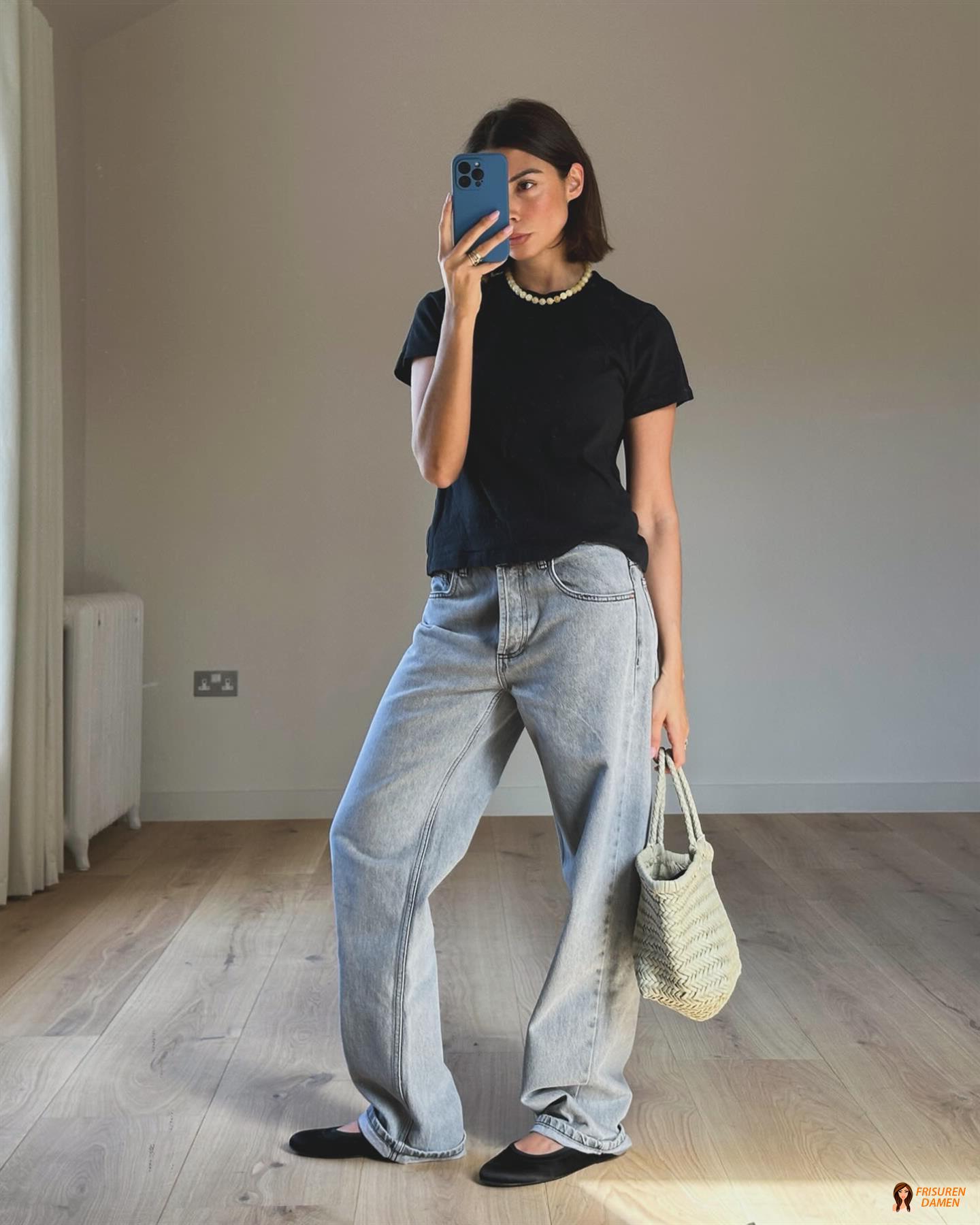 Bob mit Mittelscheitel