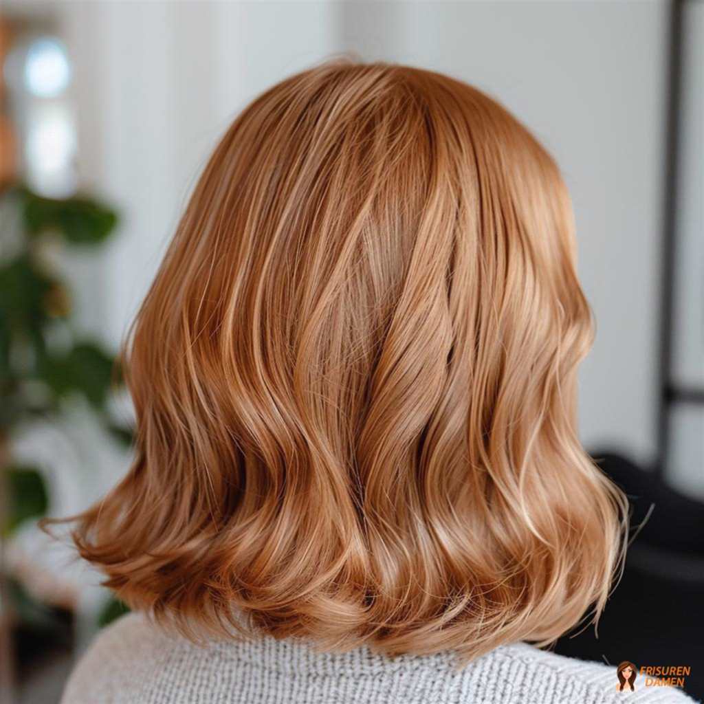 Braune Haarfarbe für Frauen im Bob mit sanften Locken, mehr Fülle und weichem Ausdruck