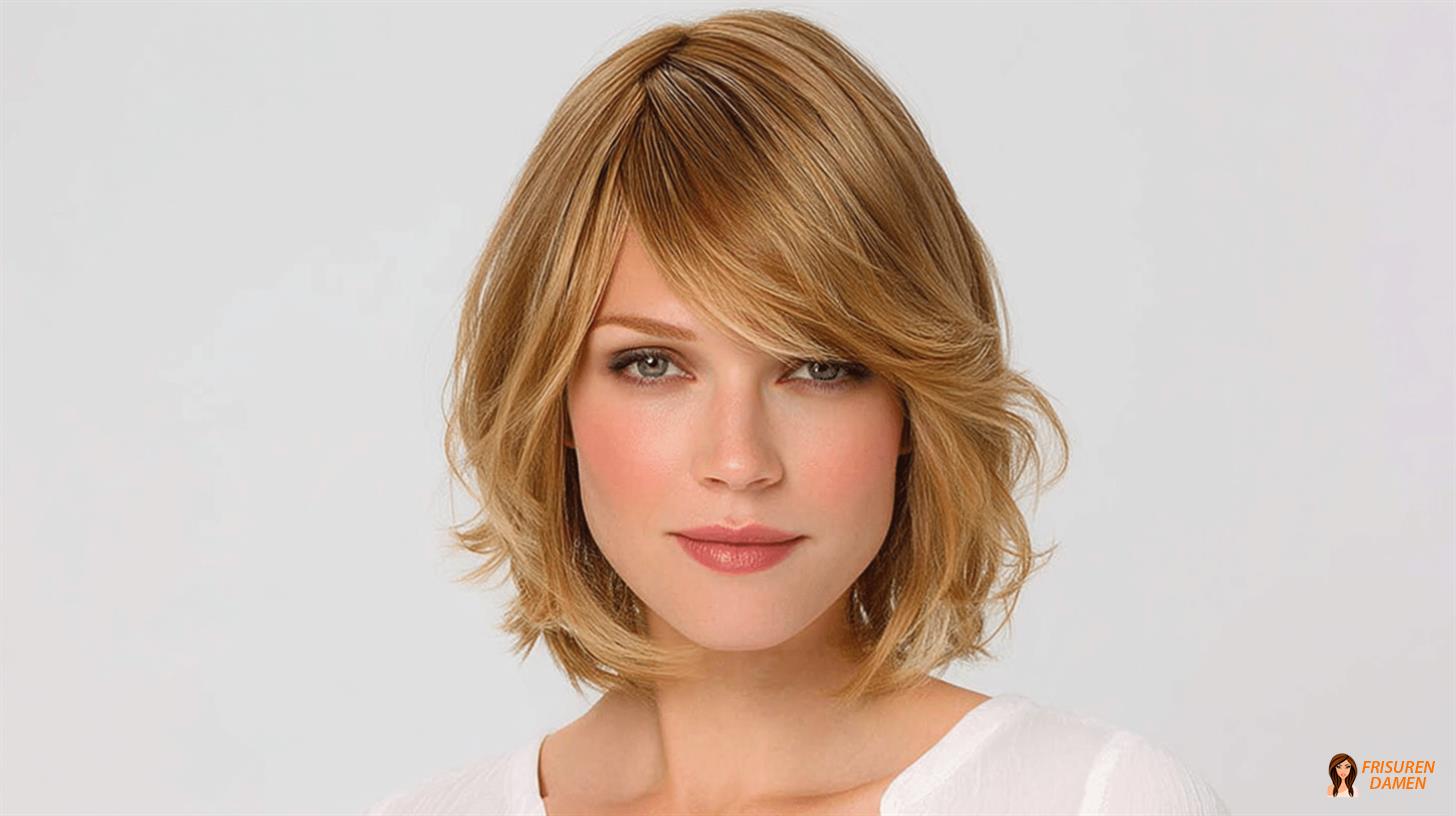 Bob mit Seitenscheitel und Pony