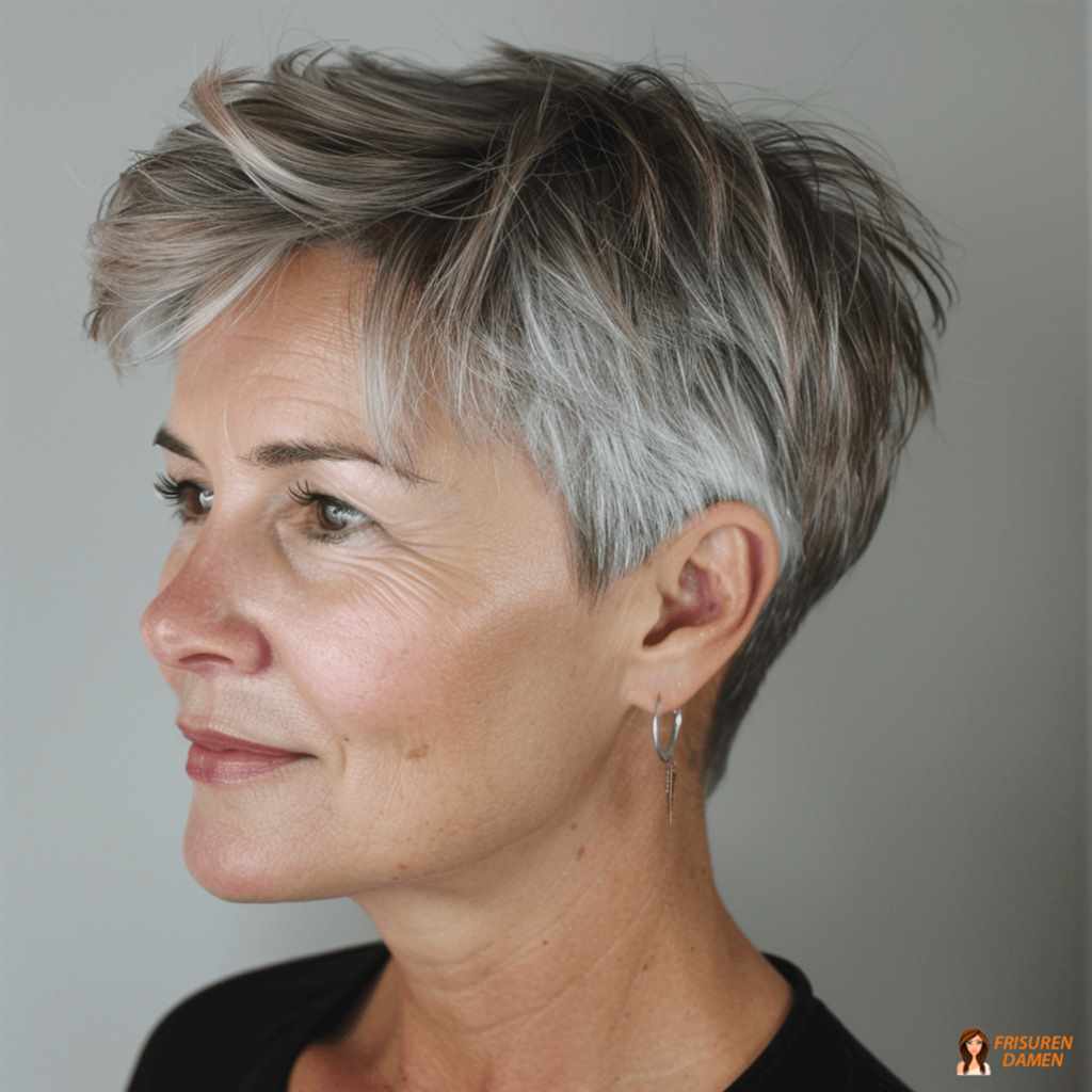 Asymmetrischer Kurzhaarschnitt mit modernem, charmantem Effekt