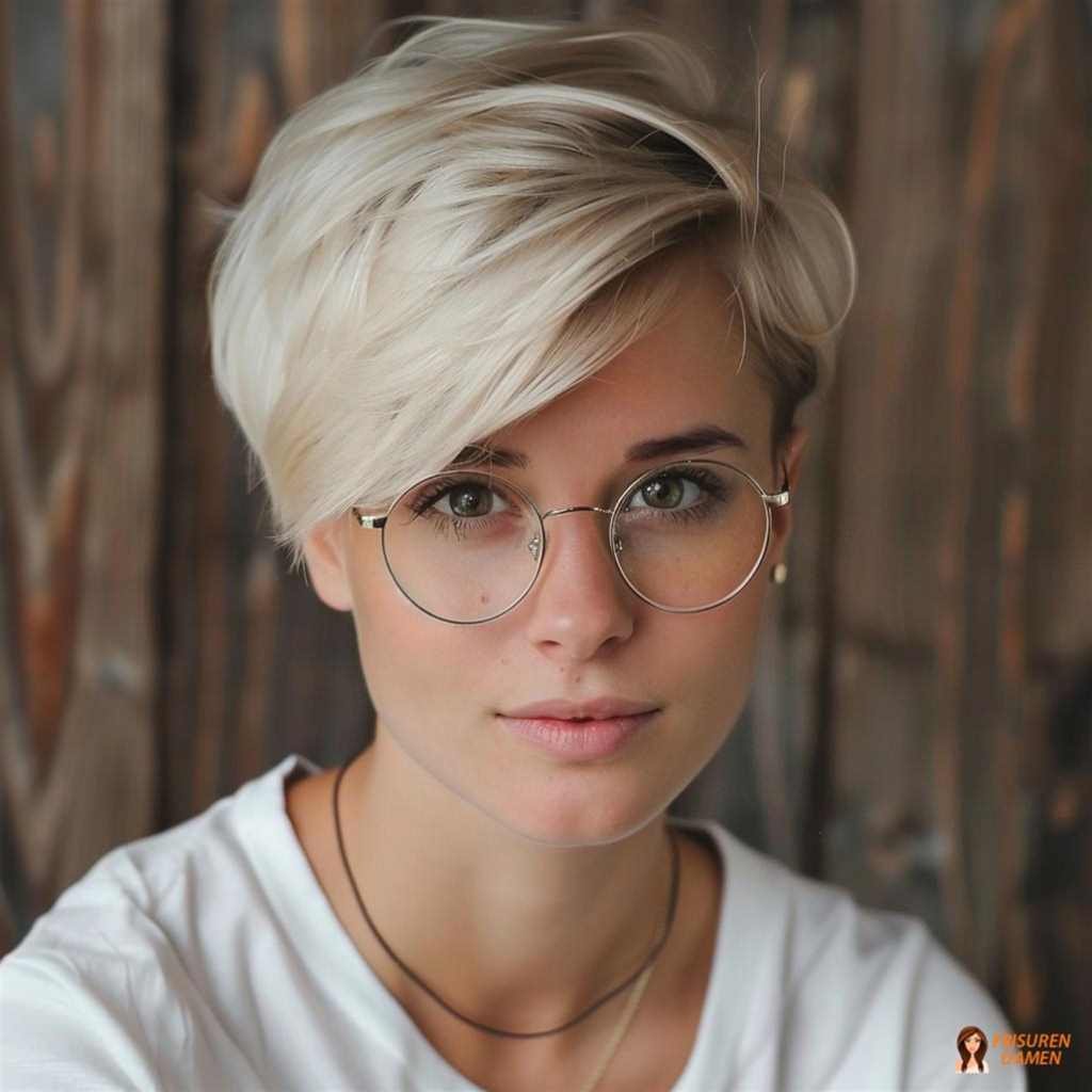 Verspielter Pixie-Schnitt für Frauen ab 60 mit grauen Nuancen und freundlicher, weicher Silhouette