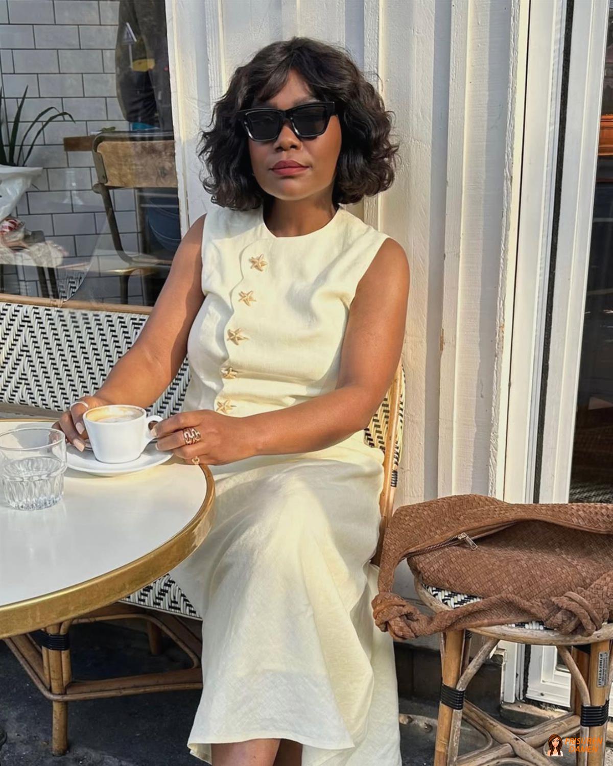 Lockiger Monaco Bob für Frauen