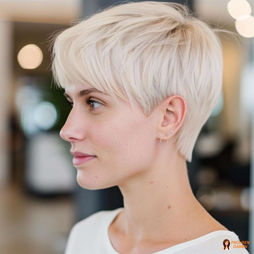 Cooler Pixie-Cut für Damen – lässige Textur und moderne Kontur