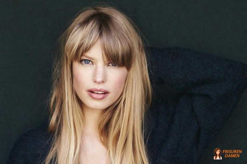 Curtain-Fransen mit mittellangen Stufen – schmeichelhaft für Damen