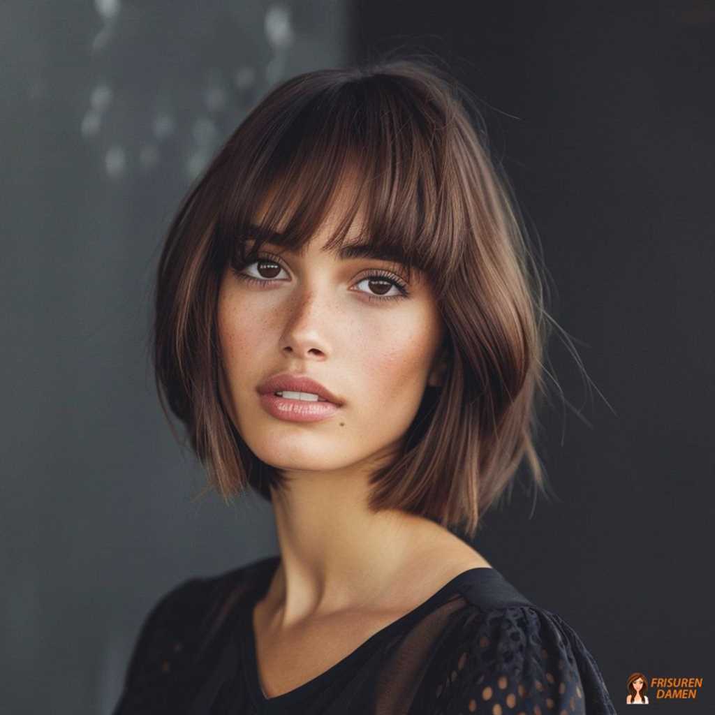 Urbaner Bob mit fransigen Stufen für Frauen
