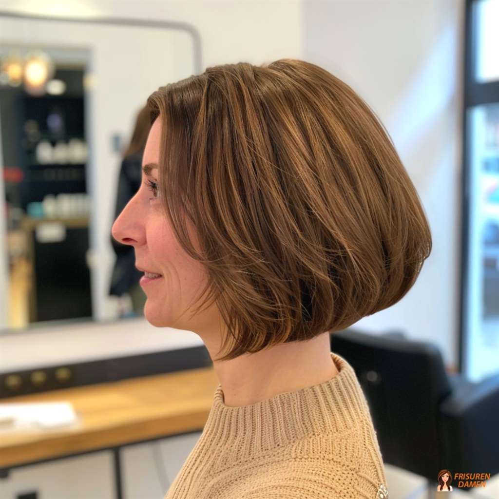 Der klassische Bob für Frauen, zeitlose Form mit gepflegter Wirkung und Stil-Effekt