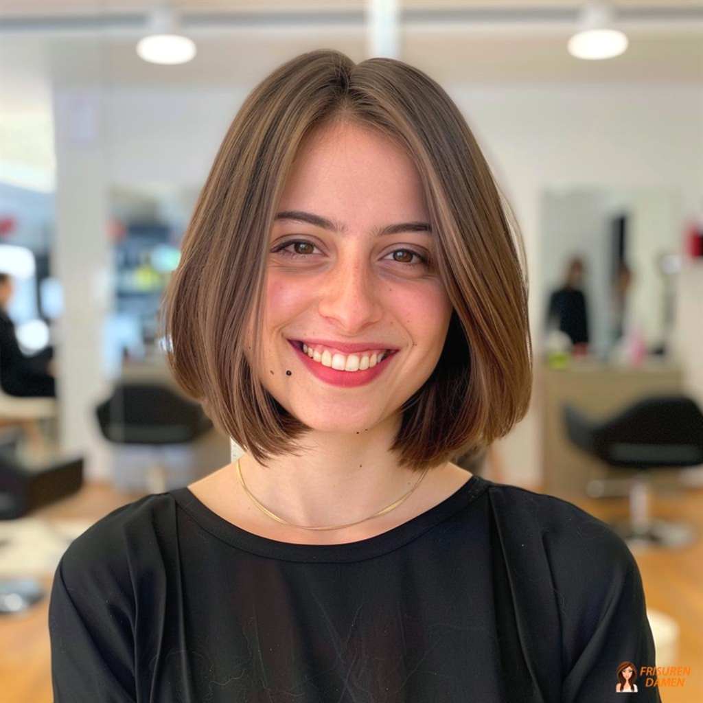 Moderner Bubble Bob mit leichter Textur und klarer Form