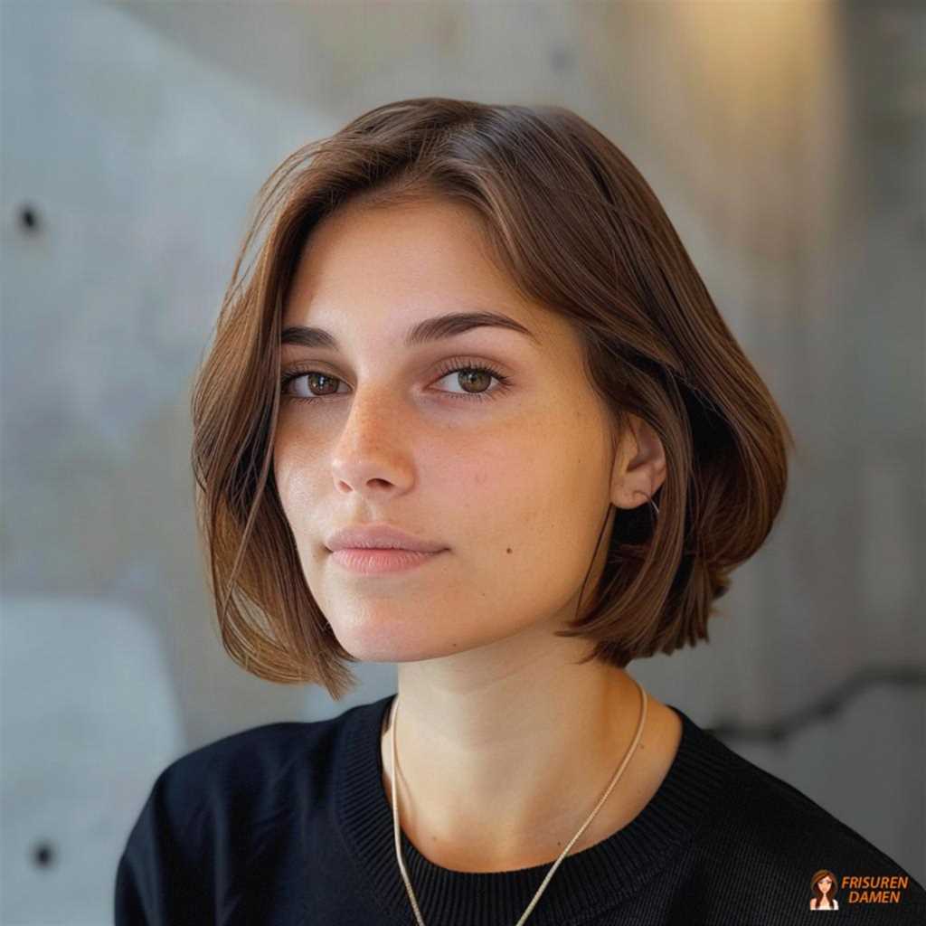 Natürlicher Wavy Bob mit fransiger Stufung für Frauen