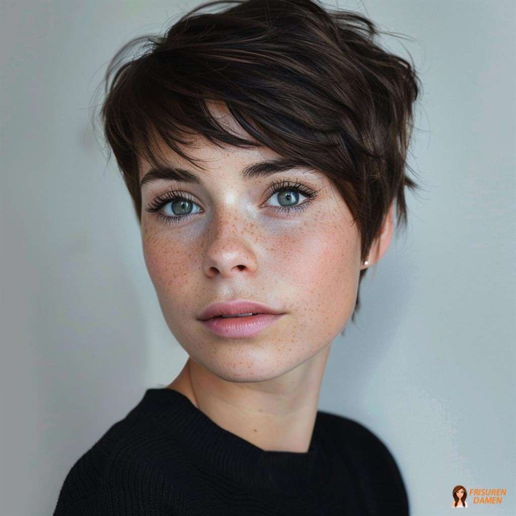 Sassy Pixie Cut mit fransiger Struktur für Frauen