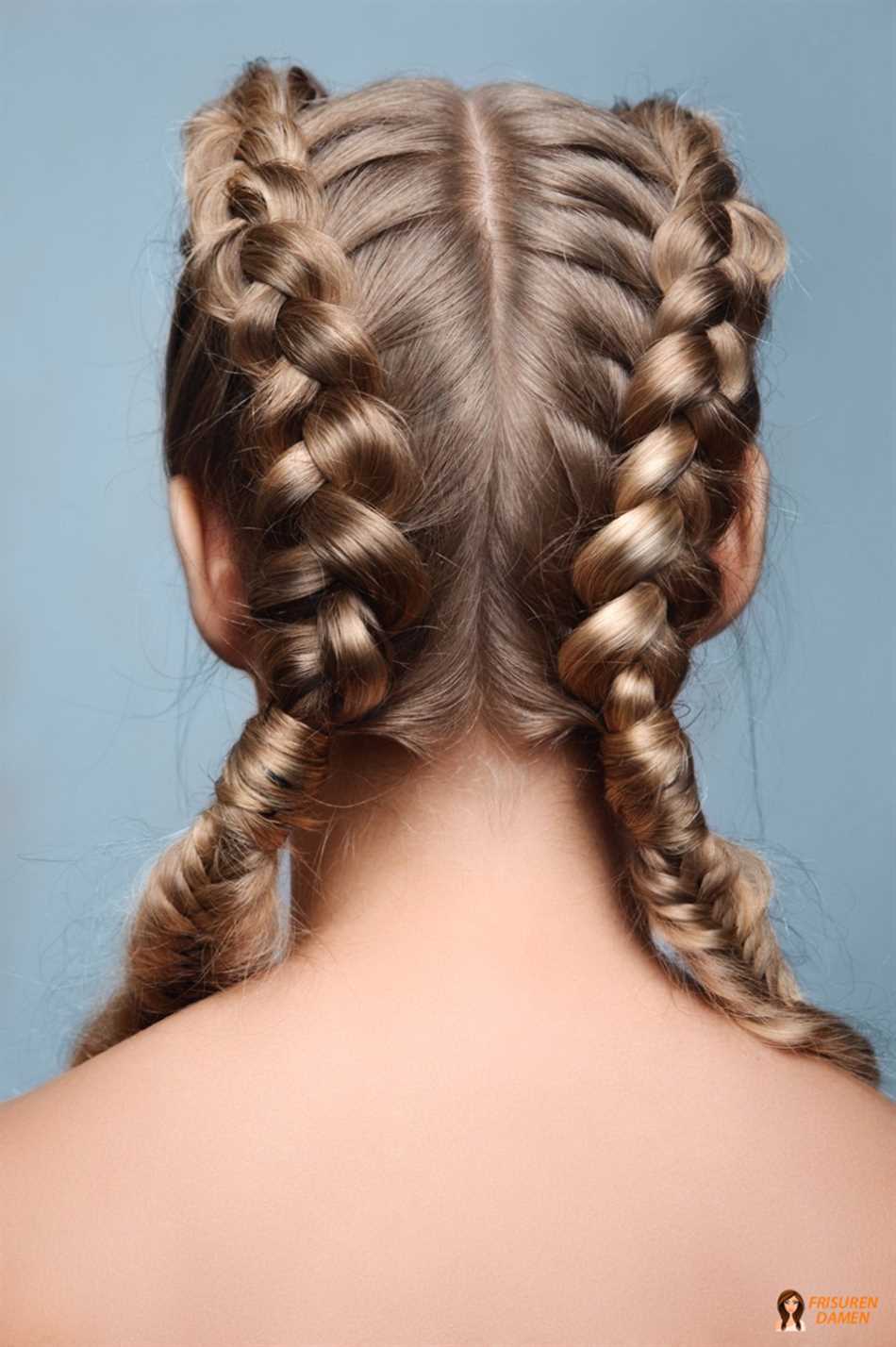 Doppelte holländische Zöpfe: lässige Partyfrisur mit starkem Halt für lange Nächte