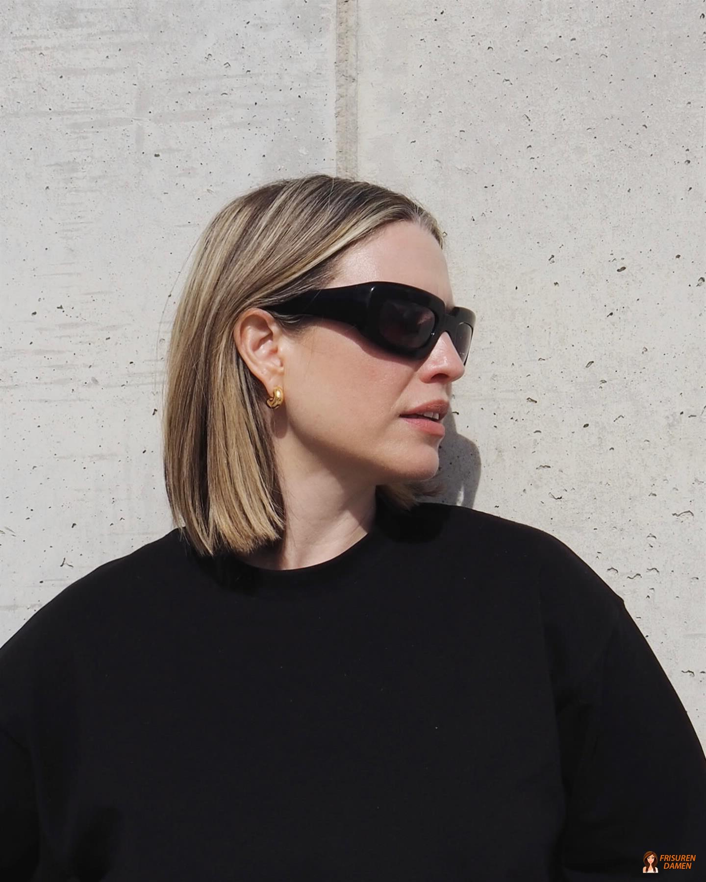 Eingesteckter, gerader Bob