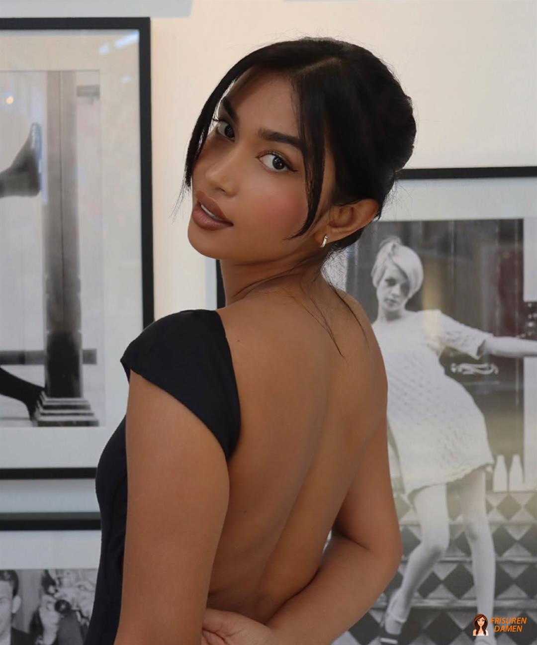 Definierte Curtain Bangs