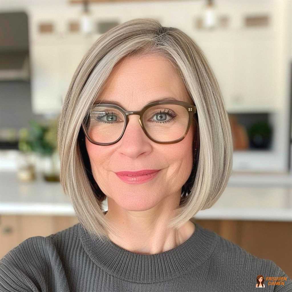 Bob Frisuren für Frauen ab 50: Feines Haar