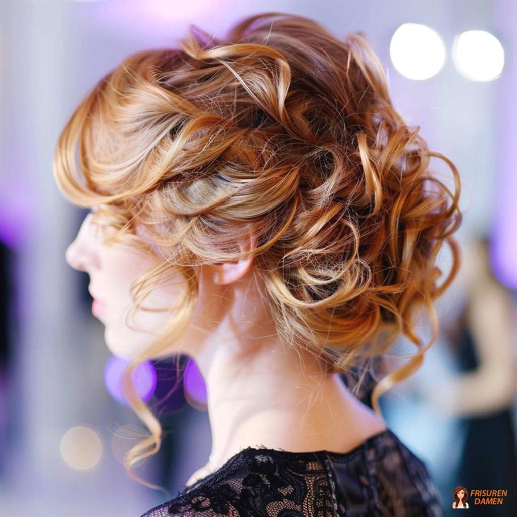 Elegante Hochsteckfrisur für Frauen ab 30, festlicher Stil mit streckender Wirkung