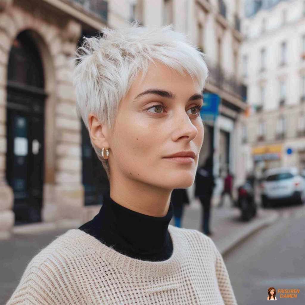 Strukturierter Pixie für Frauen mit definierter Form und elegantem Finish