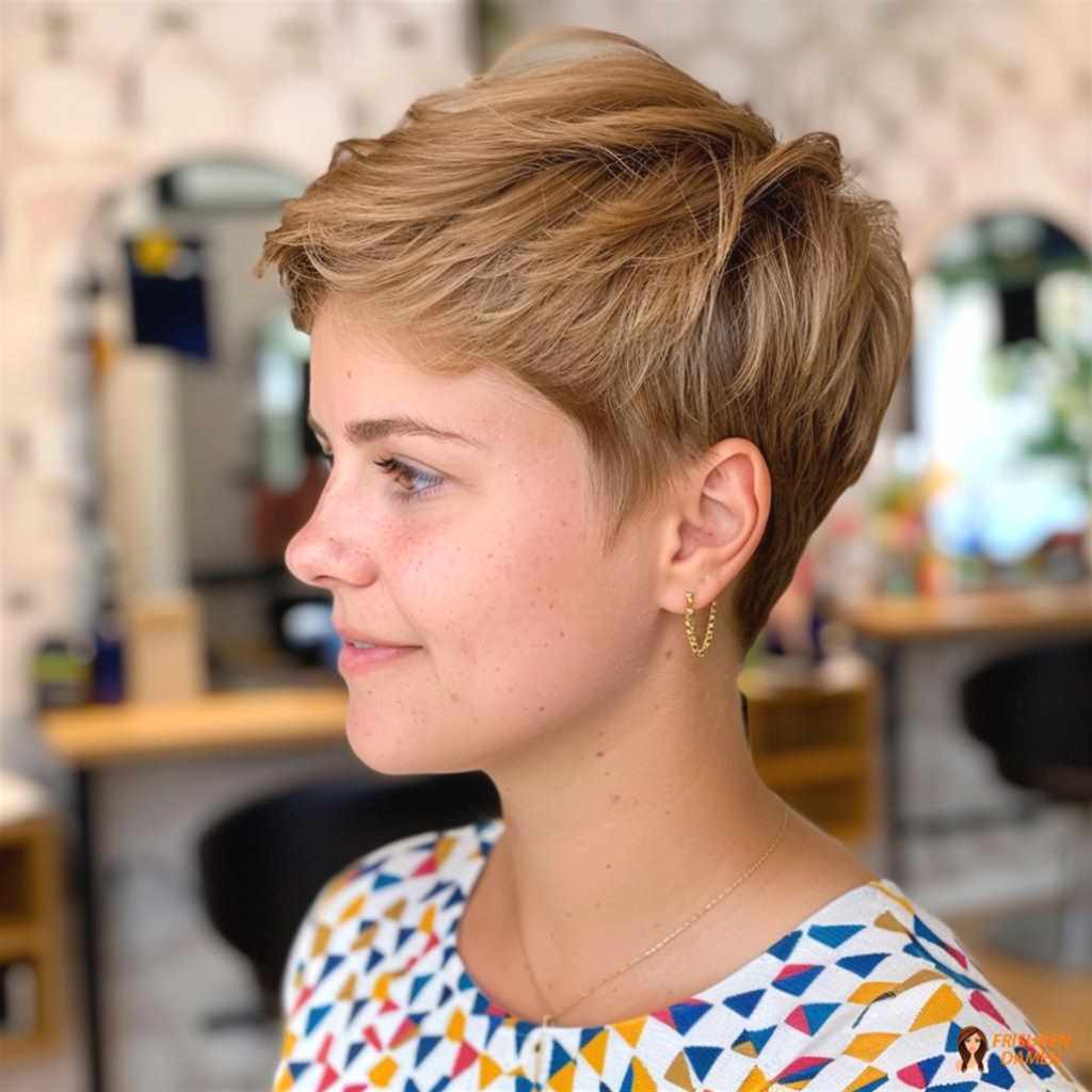Eleganter Pixie Cut mit natürlichem Volumen
