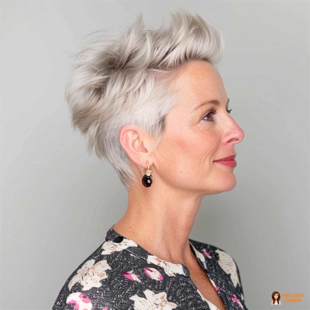 Eleganter Undercut für Frauen über 50 mit dynamischer Ausstrahlung