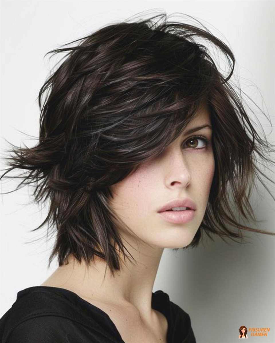 Roter Bob für Frauen mit scharfem Winkel und starkem Statement-Look