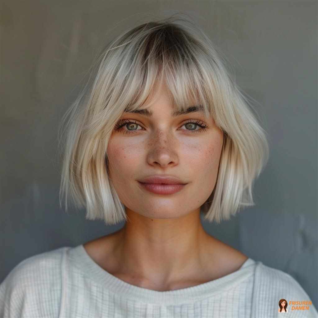 Frecher kurzstufiger Bob mit luftiger Textur für einen modernen, leichten Look