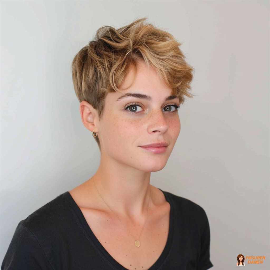 Frecher Pixie Cut mit fransiger Struktur für Damen
