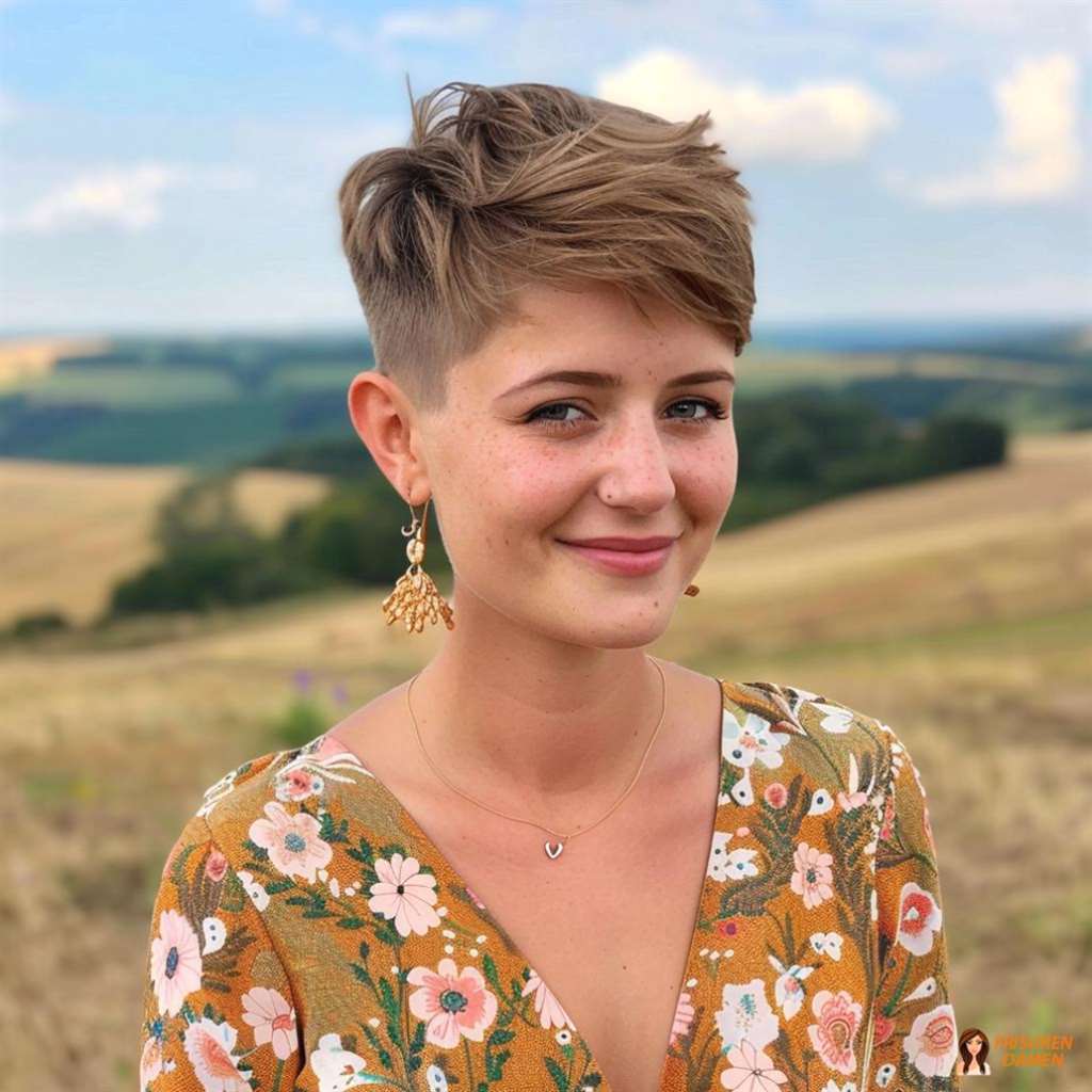 Sommerlicher Undercut-Look für Frauen mit leichter Form und luftiger Bewegung