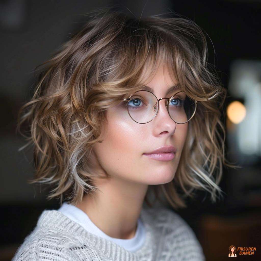 Grauer Kurzhaarschnitt ab 60 mit Brille, der das Gesicht optisch öffnet und jünger wirken lässt