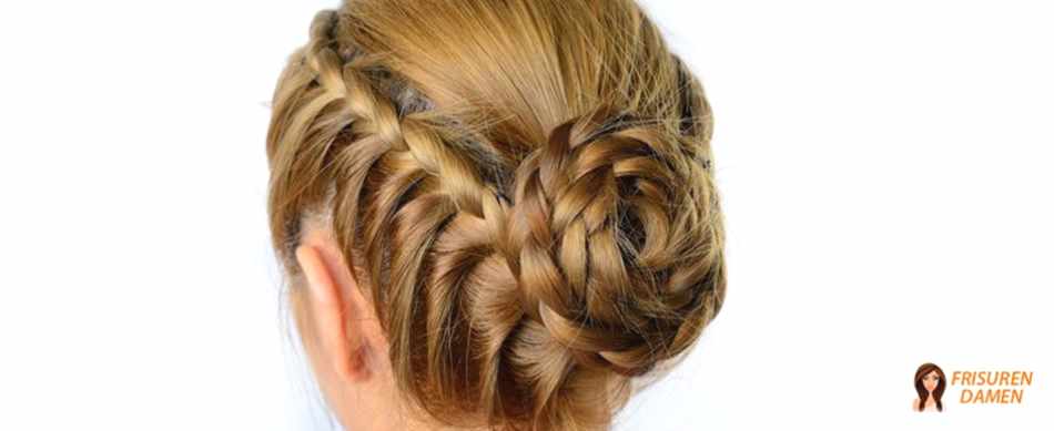 Geflochtener Dutt – elegante und kühle Sommerfrisur
