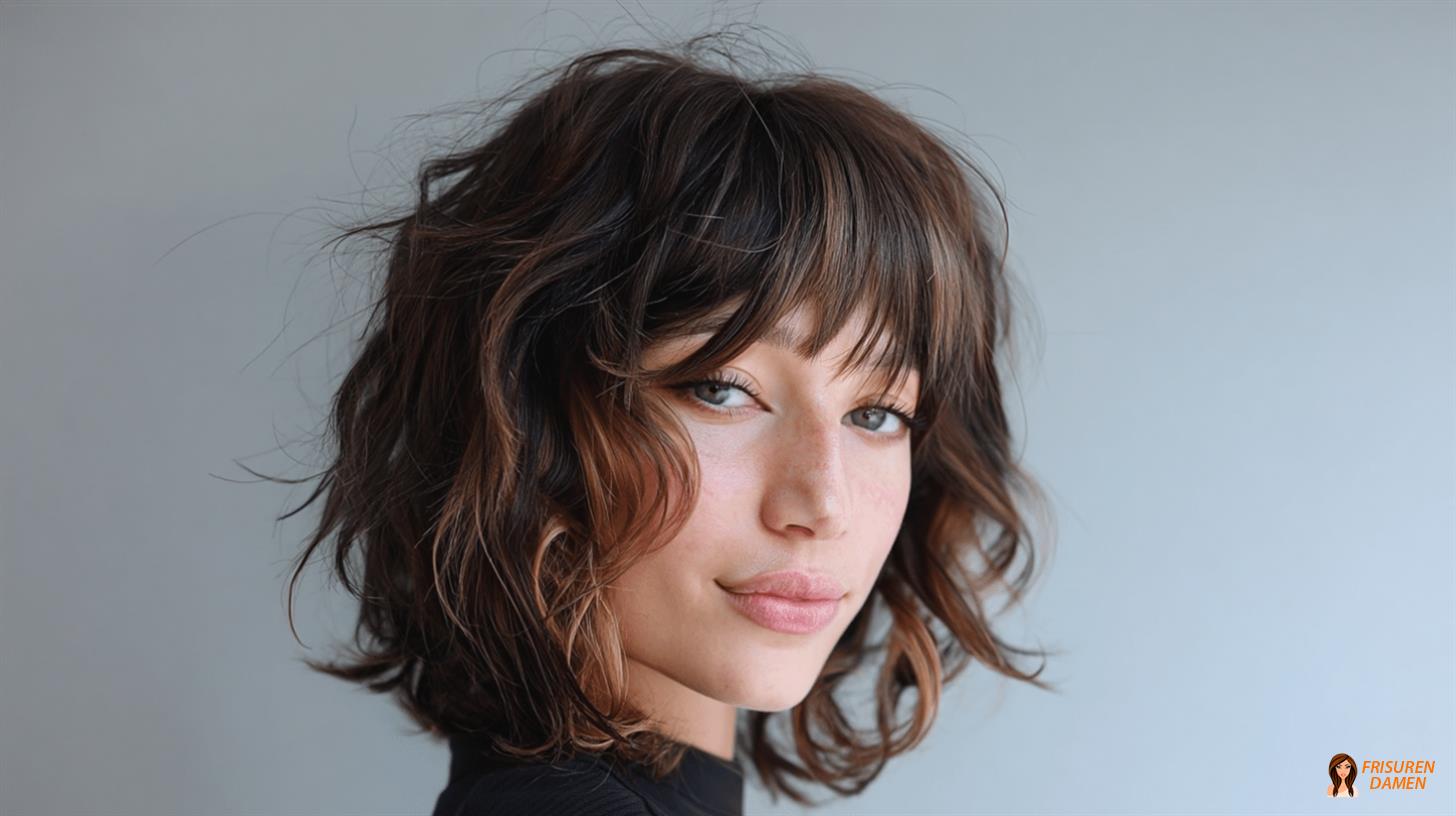 Gewellter kurzer Shag