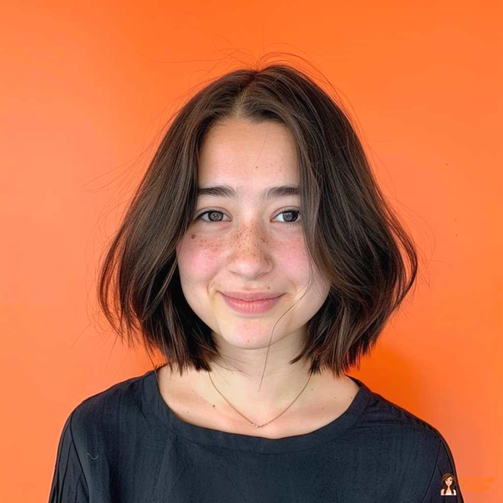 Glatter Bob mit zartem Bewegungseffekt an den Längen