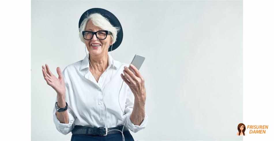 Glatter Pony bei grauem Haar