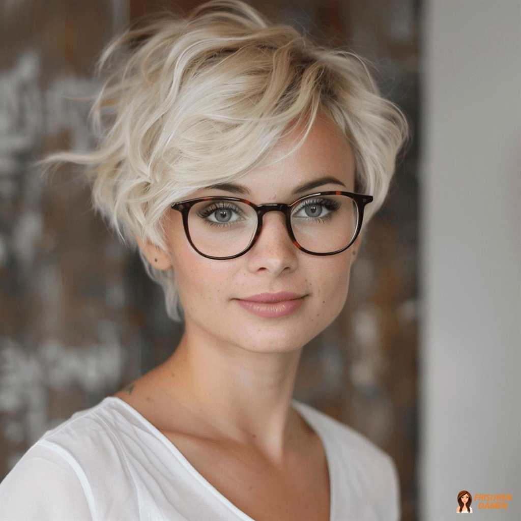 Jugendlicher Schwung in halblanger Frisur ab 60