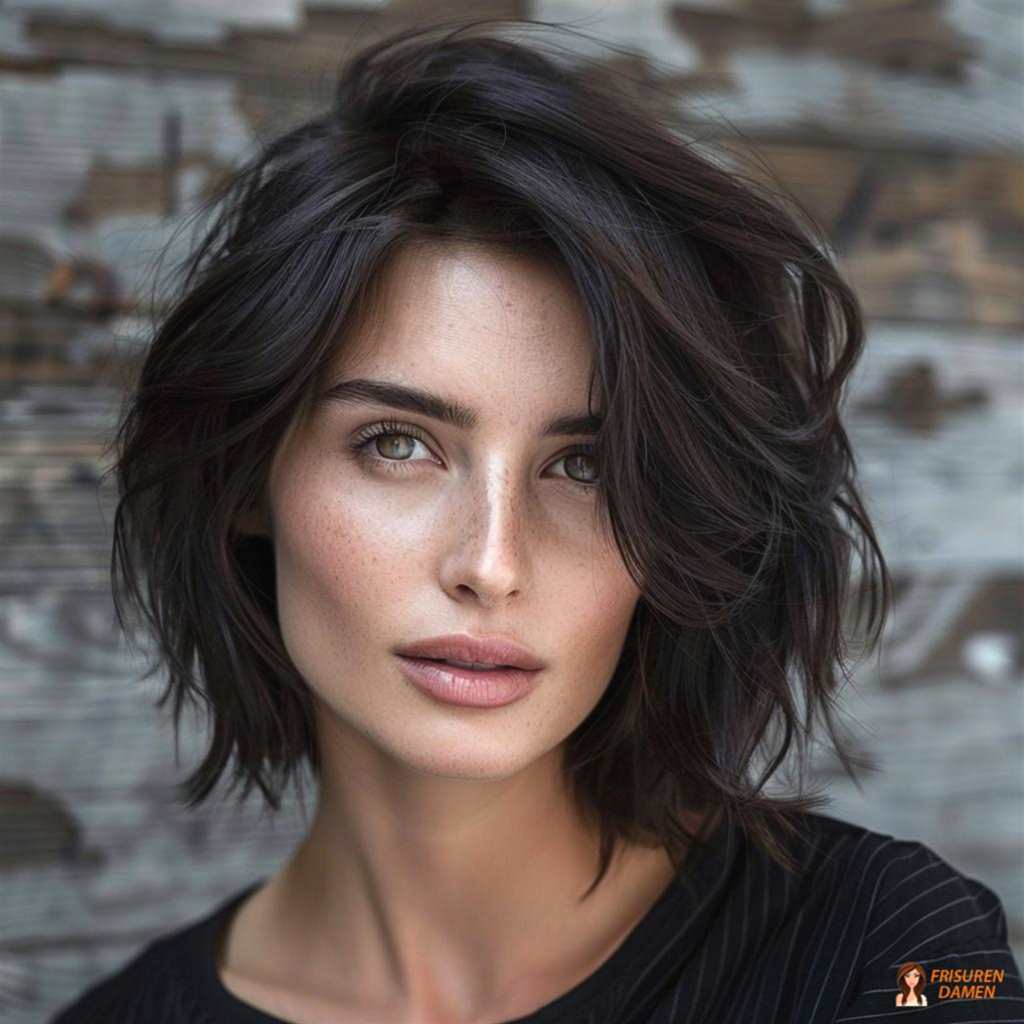 Klassisch eleganter mittellanger Bob für Frauen