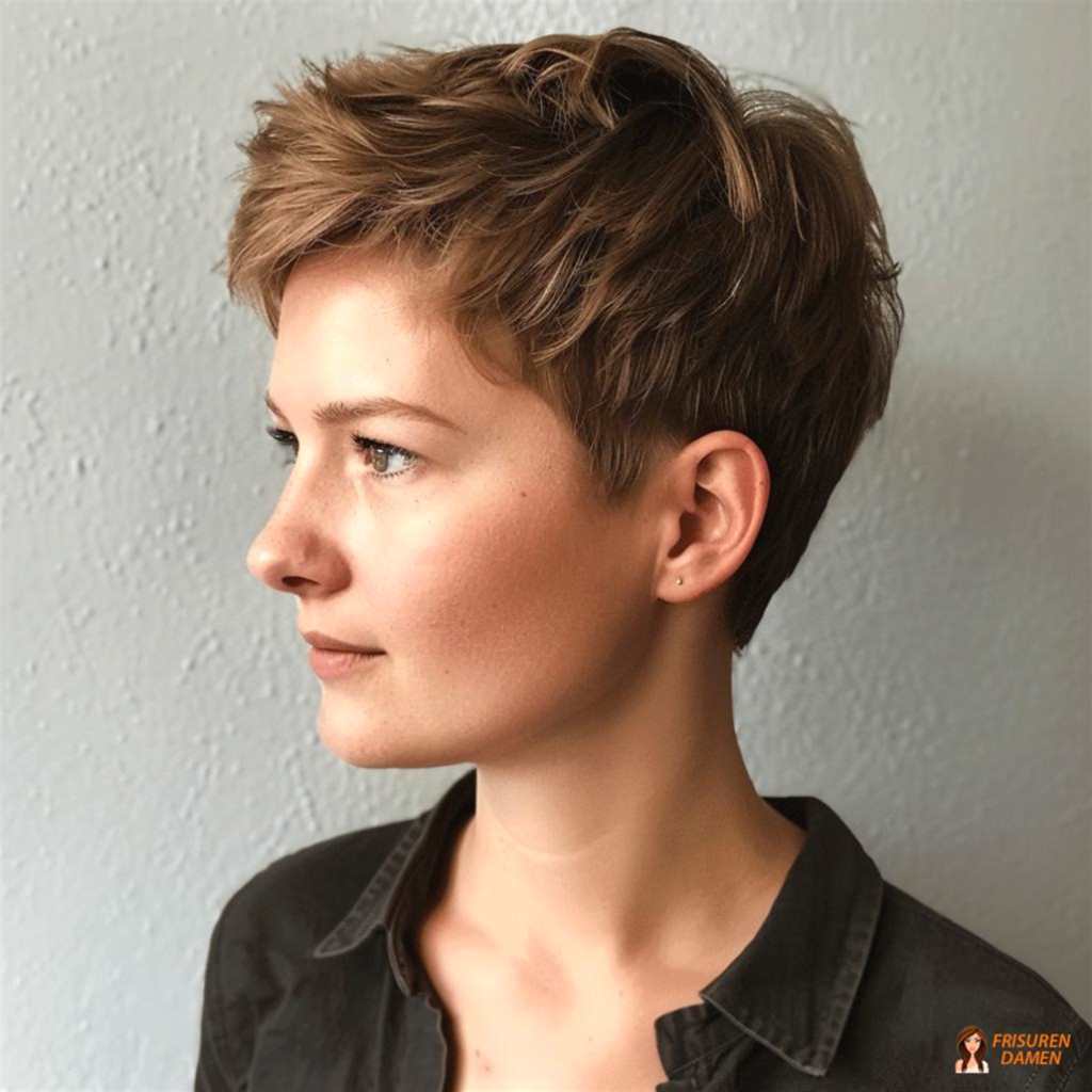 Klassisch-eleganter Pixie Cut mit weichen Übergängen für einen zeitlosen, gepflegten Look
