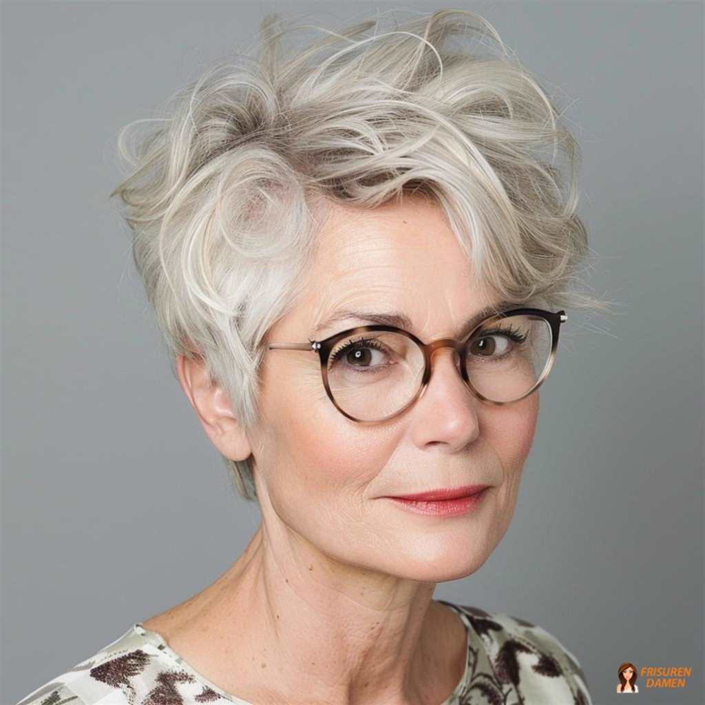 Klassischer Haarschnitt mit modernem Twist für Frauen ab 70, weich und stilvoll