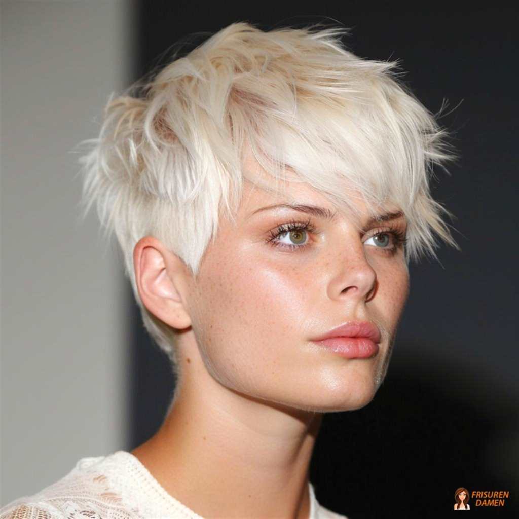Klassische Kurzhaarfrisur mit klarer Form und weichen Konturen für einen zeitlosen Look