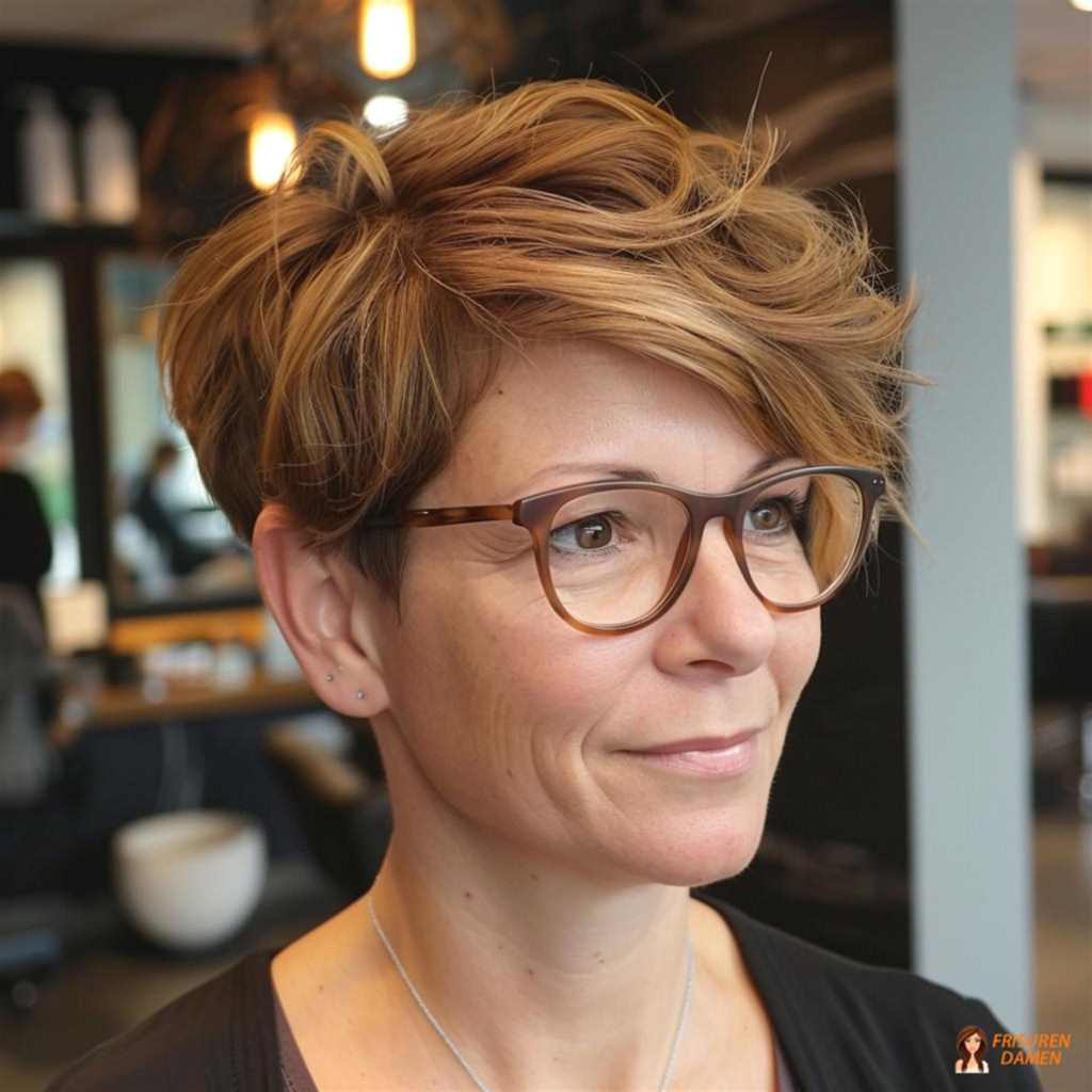 Klassische Schönheit als Frisurenidee für Frauen ab 60 ohne Brille, zeitlos und elegant