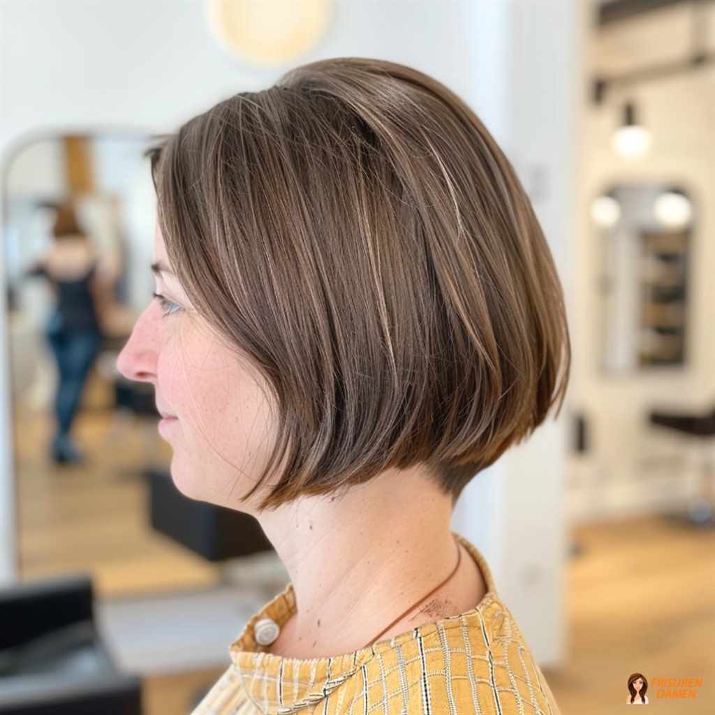 Klassischer Bob mit leichter Textur für Frauen, lebendiger Stil mit natürlichem Volumen-Effekt