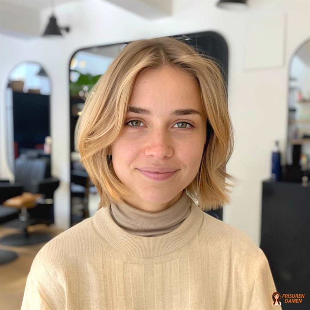 Eleganter Bob mit klarer Form und glänzendem Finish