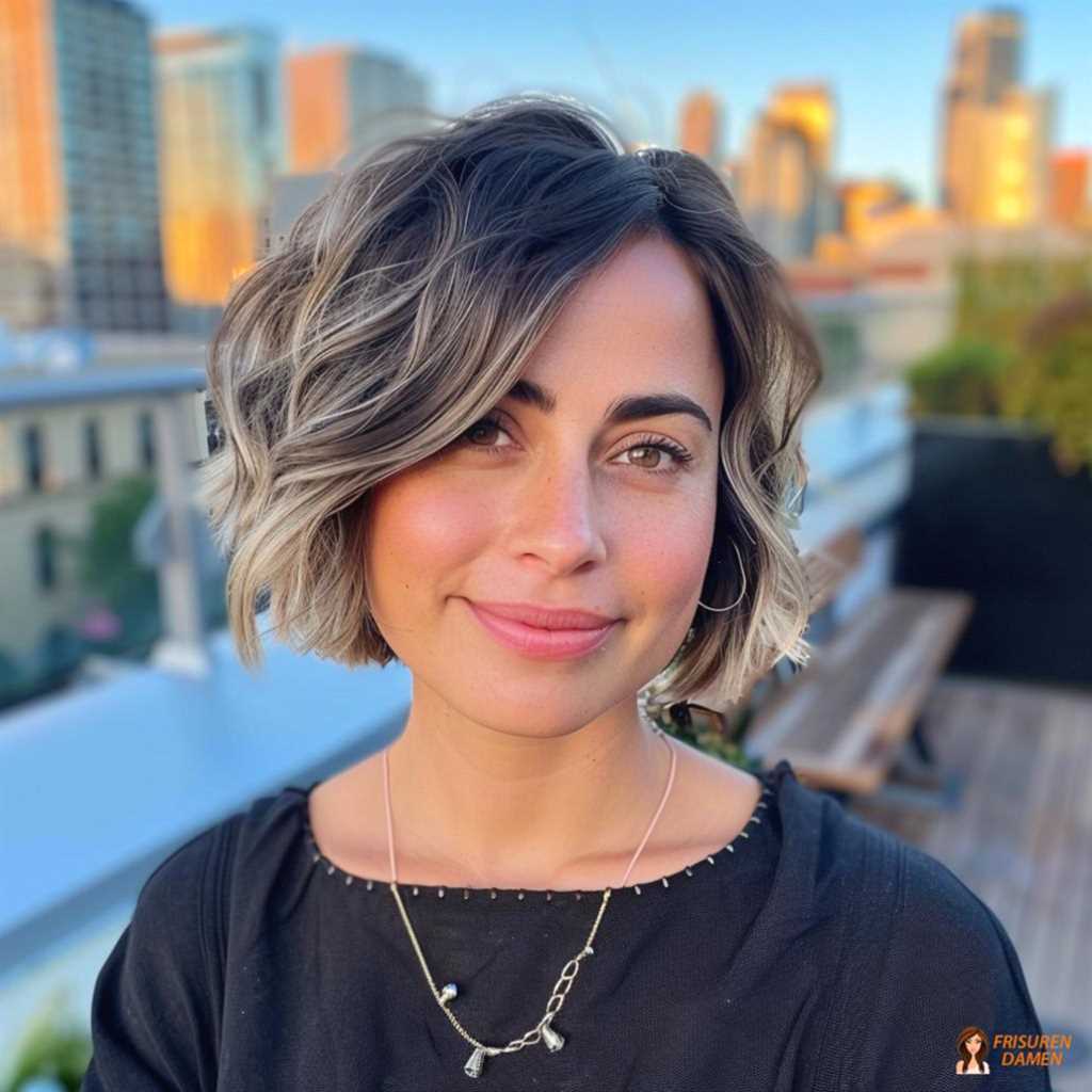 Klassischer gestufter Bob für Damen, modernisiert mit frischem Effekt