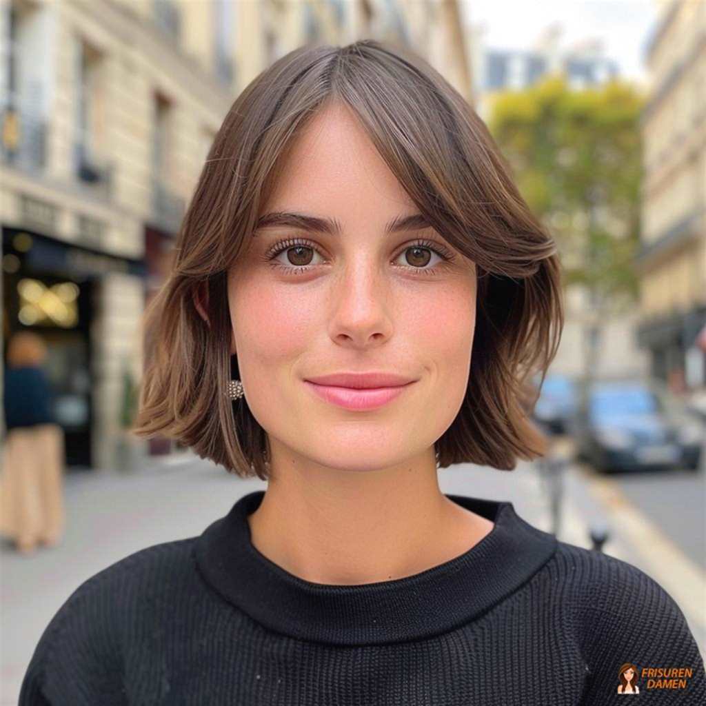 Kinnlanger Bob für Damen, klassischer Stufenschnitt