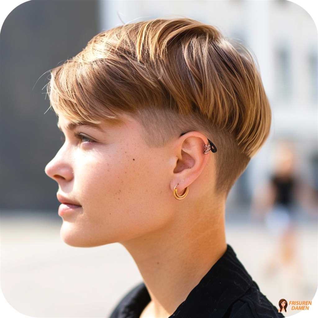 Undercut für Frauen mit klassischer Grundform und modernem, soften Twist