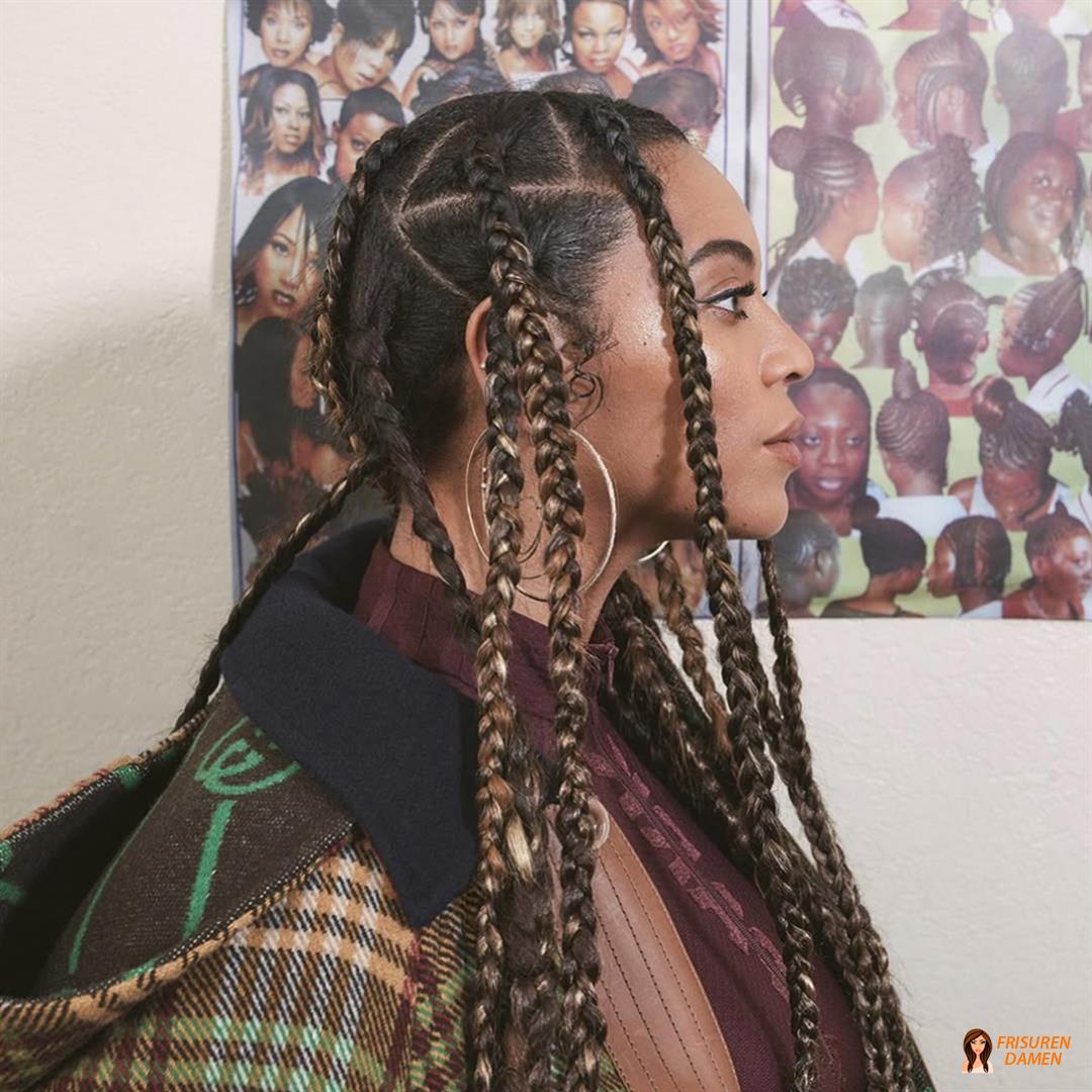 Knotless Braids für Frauen mit natürlichem Look