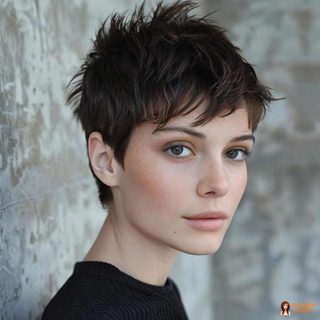 Frecher Pixie mit stacheliger Textur, der modern wirkt und dem Look Energie gibt