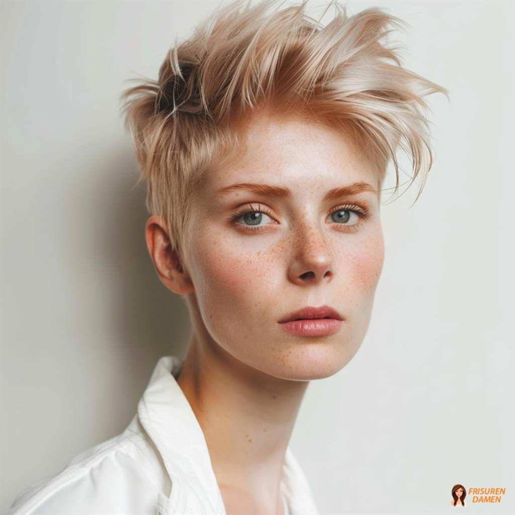 Kurze Frisuren in verschiedenen Brauntönen für Frauen ab 60 ohne Brille